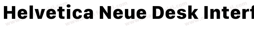 Helvetica Neue Desk Interface字体转换